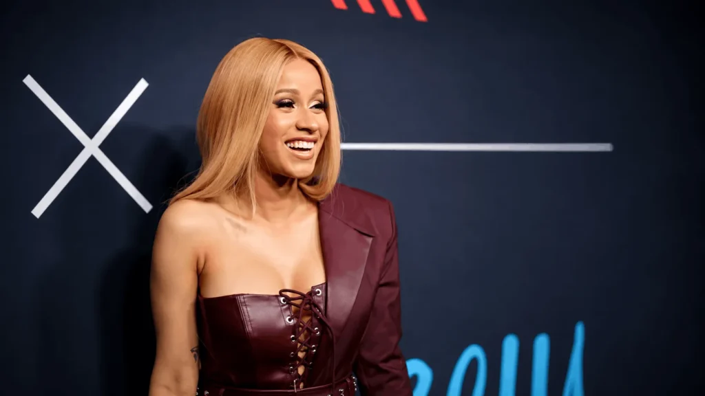 Cardi B on the red carpet, tied to her net worth in 2026