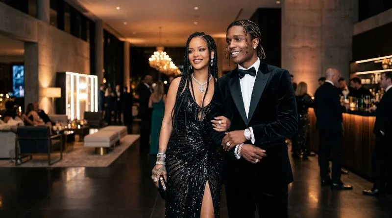 Rihanna and A$AP Rocky at a public appearance amid ongoing husband speculation
