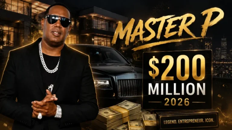 How Much Is Master P Worth? Net Worth, Income & Assets Master P in his office with platinum plaques on the wall